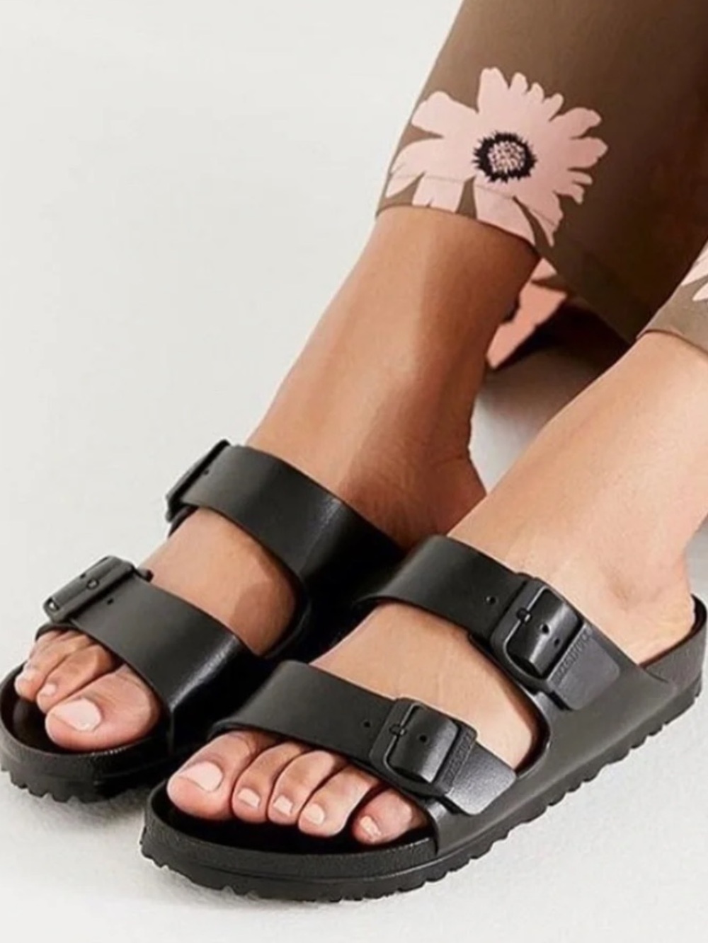 MAKE AN OFFER - BIRKENSTOCK EVA Arizona Black Double Buckle Slide Sandals